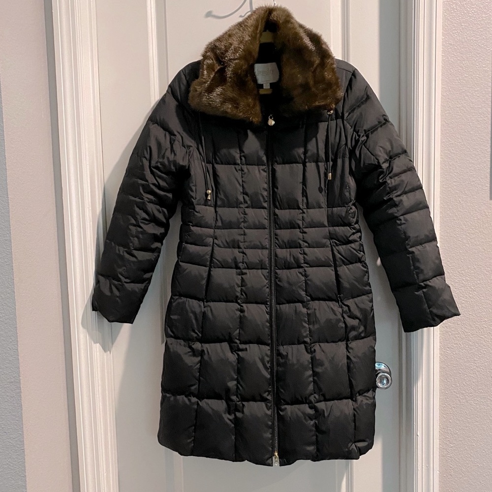 Faux Fur Collar Puffer Coat